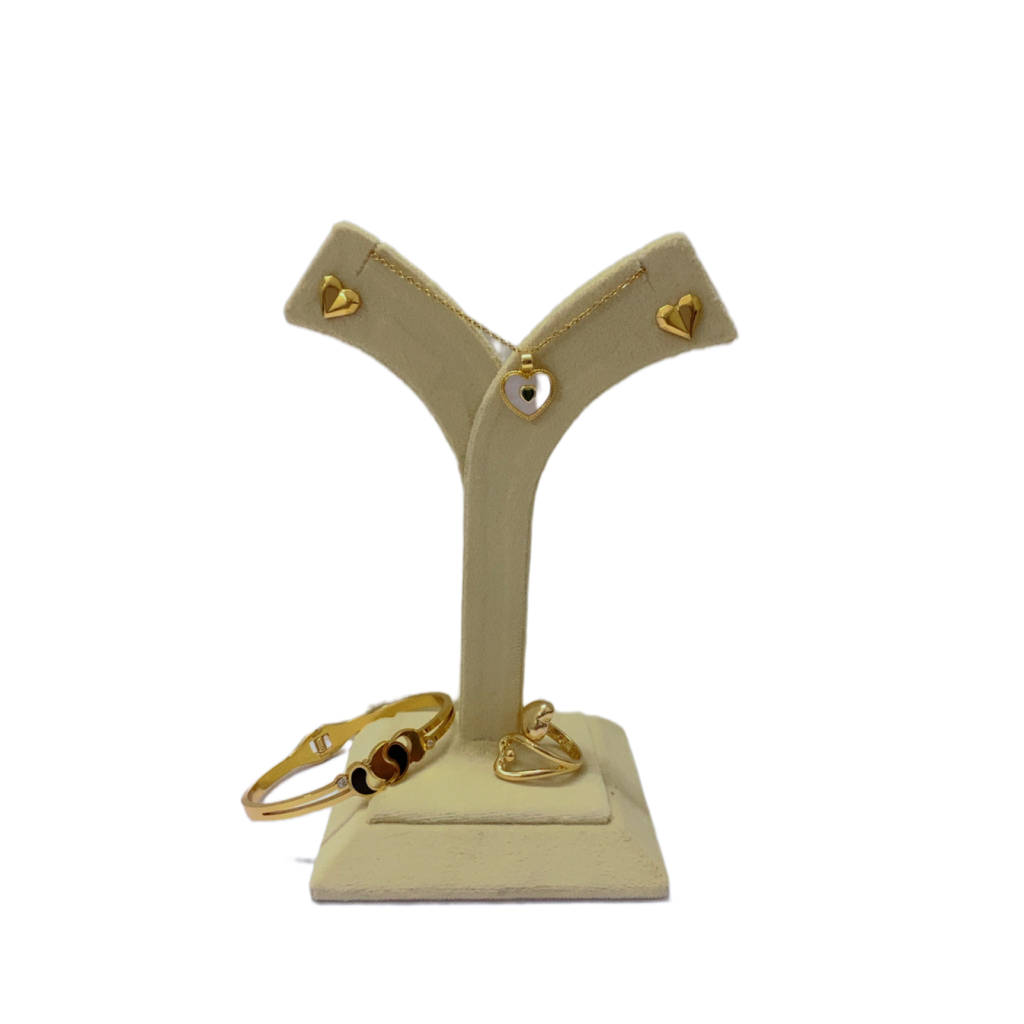 Elegant heart love set - Anti-Tarnish Jewellery - Combo