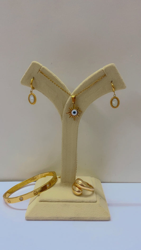 Evil eye set - Anti-Tarnish Jewellery - Combo