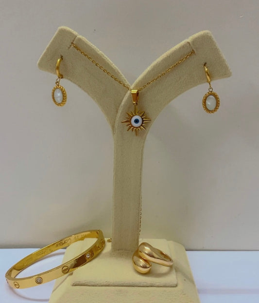 Evil eye set - Anti-Tarnish Jewellery - Combo