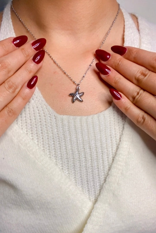 Starfish pendent and chain-35