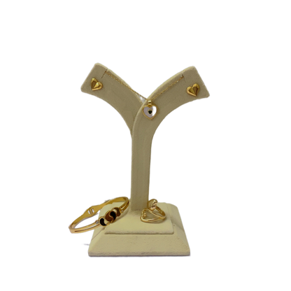 Elegant heart love set - Anti-Tarnish Jewellery - Combo